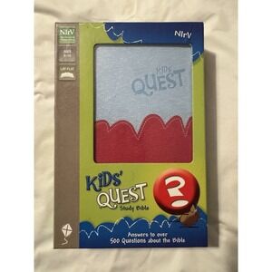 Nirv Kids' Quest Study Bible : Real Questions,  (2012, Leather, NWT, In box